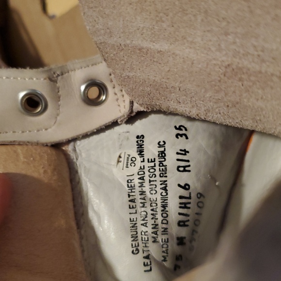 TIMBERLAND Stylish Cream Lace-Up Boots SIZE 35 - Picture 10 of 12